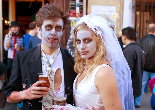 sesja ślubna zombie